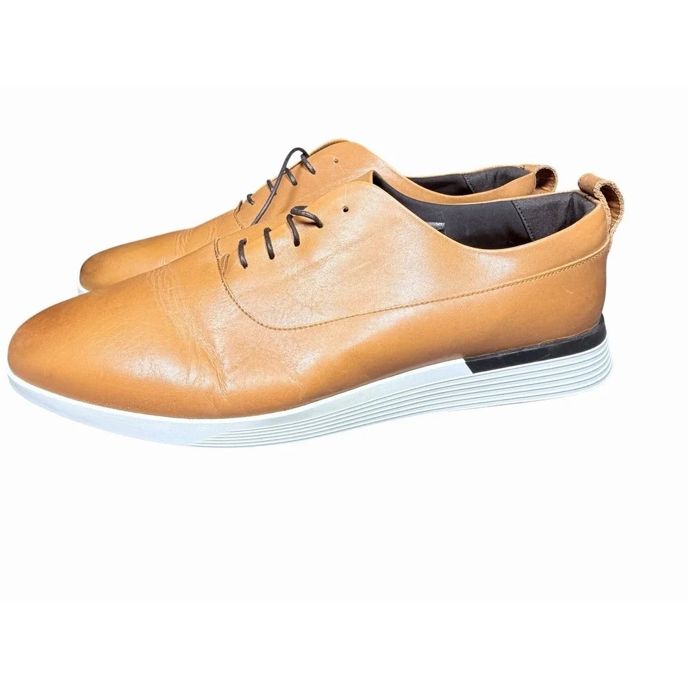 Wolf & Shepherd Crossover Longwing Leather Honey White Shoes Men's Size 14 M
